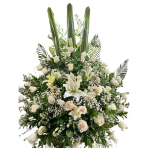 Coronas en flores Blancas en Barranquilla